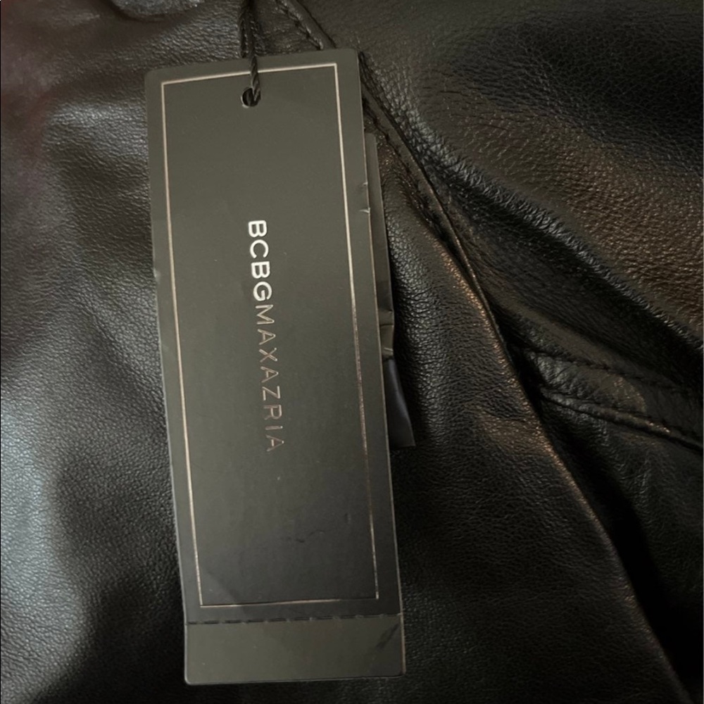 Bcbg leather shirts